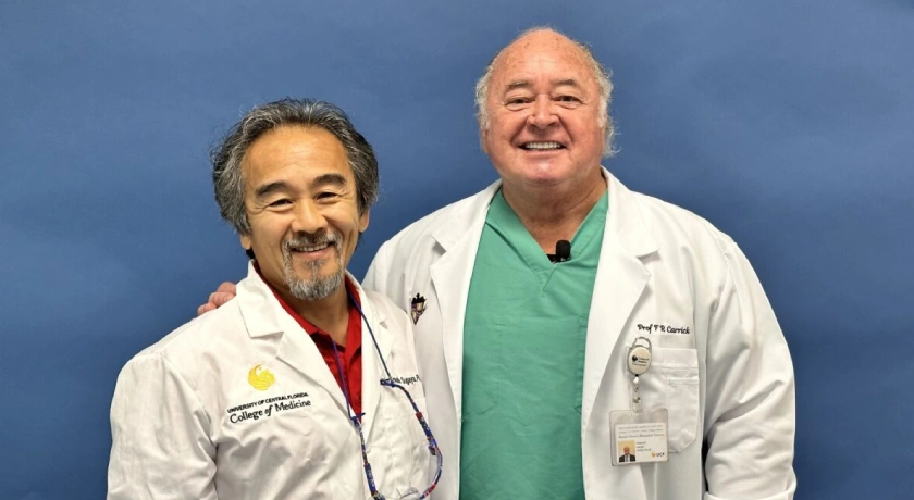 Dr. Frederick R. Carrick and Dr. Kiminobu Sugaya